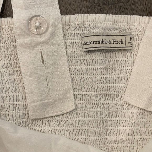 Abercrombie & Fitch White Cotton Crop Top - Picture 5 of 5
